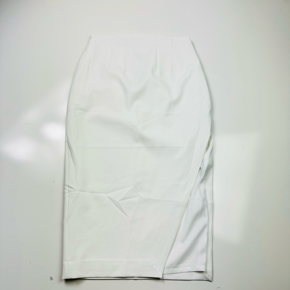 Express | Stylist Super High Waisted Side Slit Midi Pencil Skirt Size 6 NWT - Picture 4 of 12